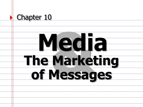 The Marketing  of Messages
