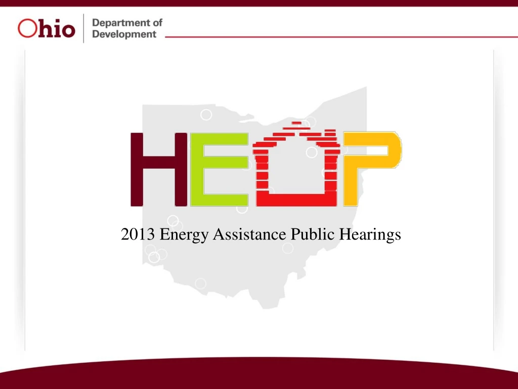 2013 energy assistance public hearings