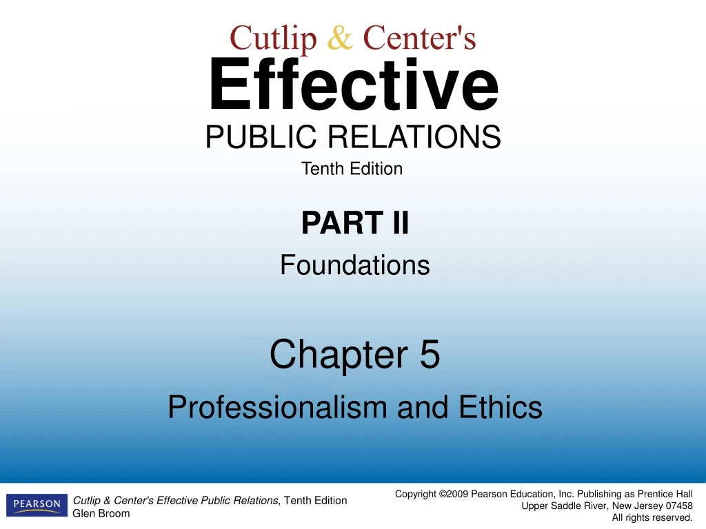 cutlip center s effective public relations