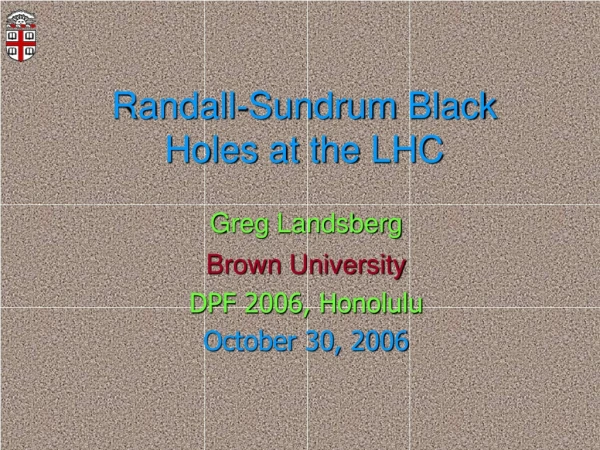 Randall-Sundrum Black Holes at the LHC