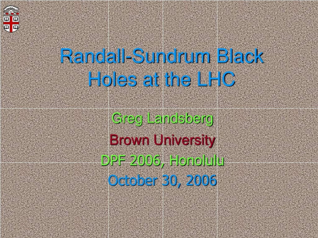 randall sundrum black holes at the lhc