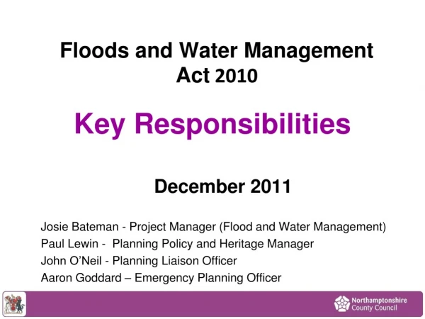 Floods and Water Management Act  2010