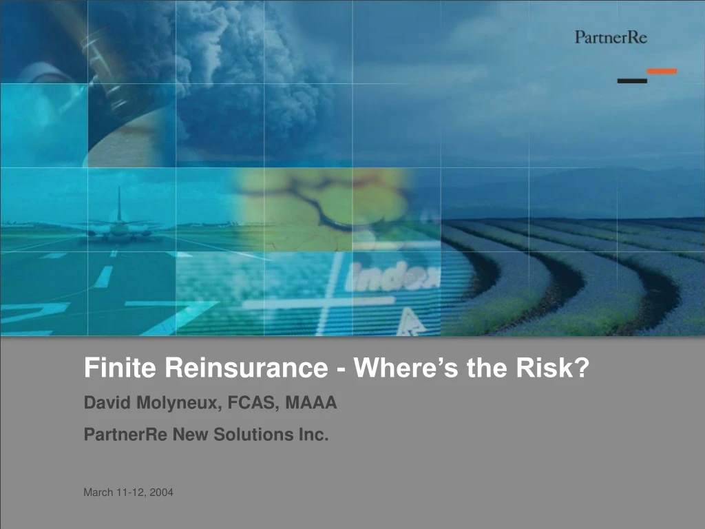 finite reinsurance where s the risk