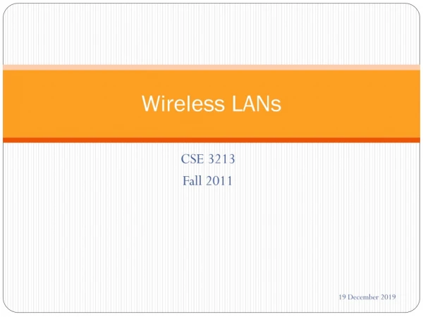 Wireless LANs