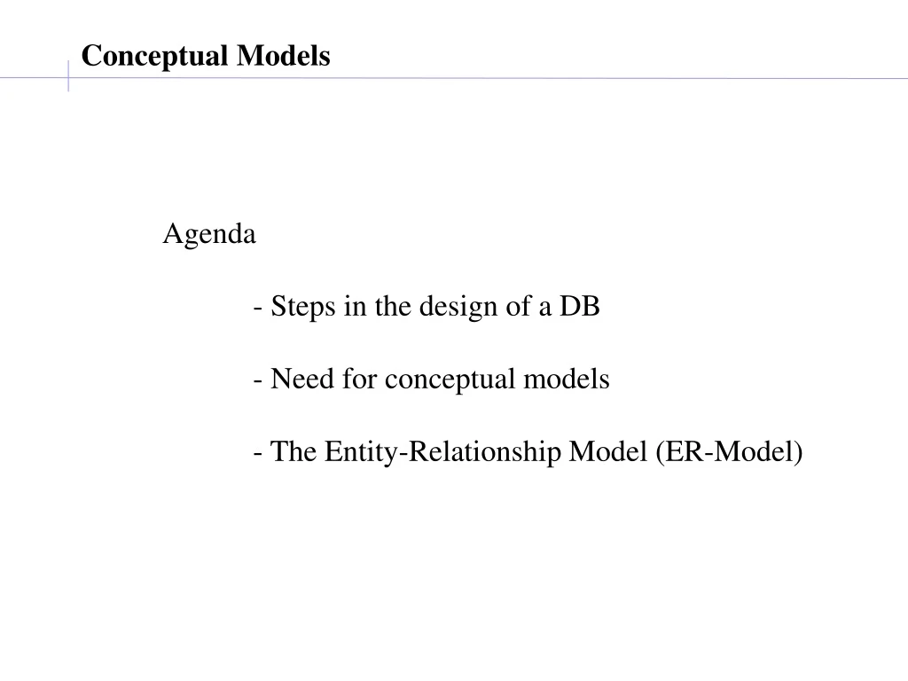 conceptual models
