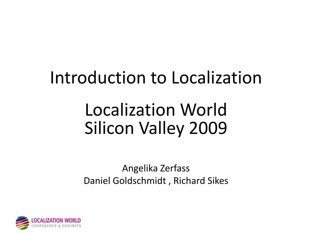 introduction to localization