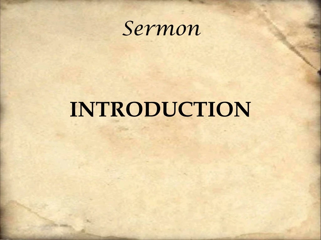 sermon