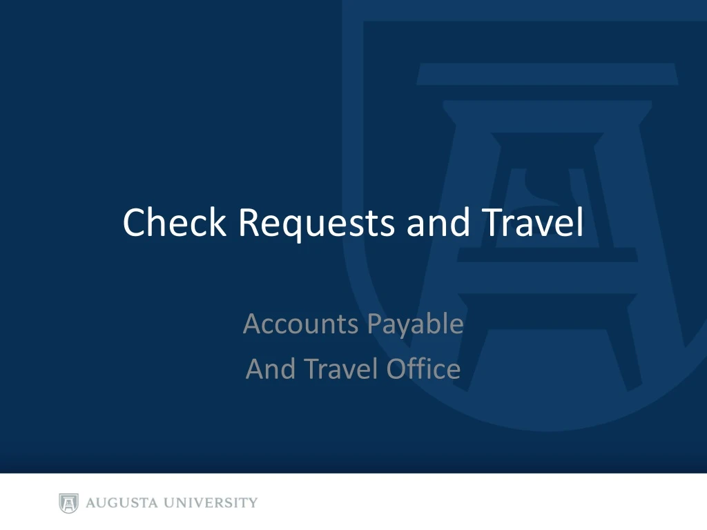 check requests and travel