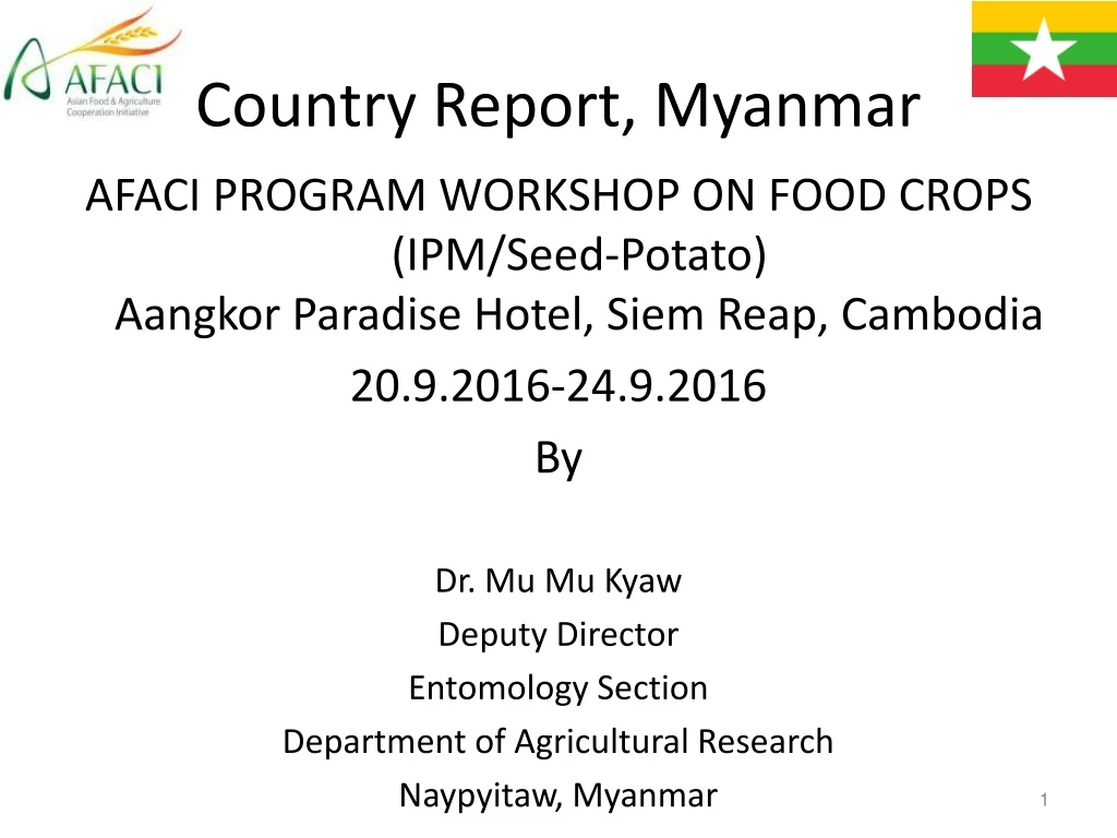 country report myanmar