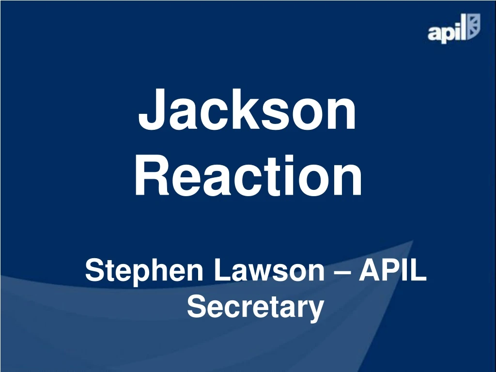 jackson reaction