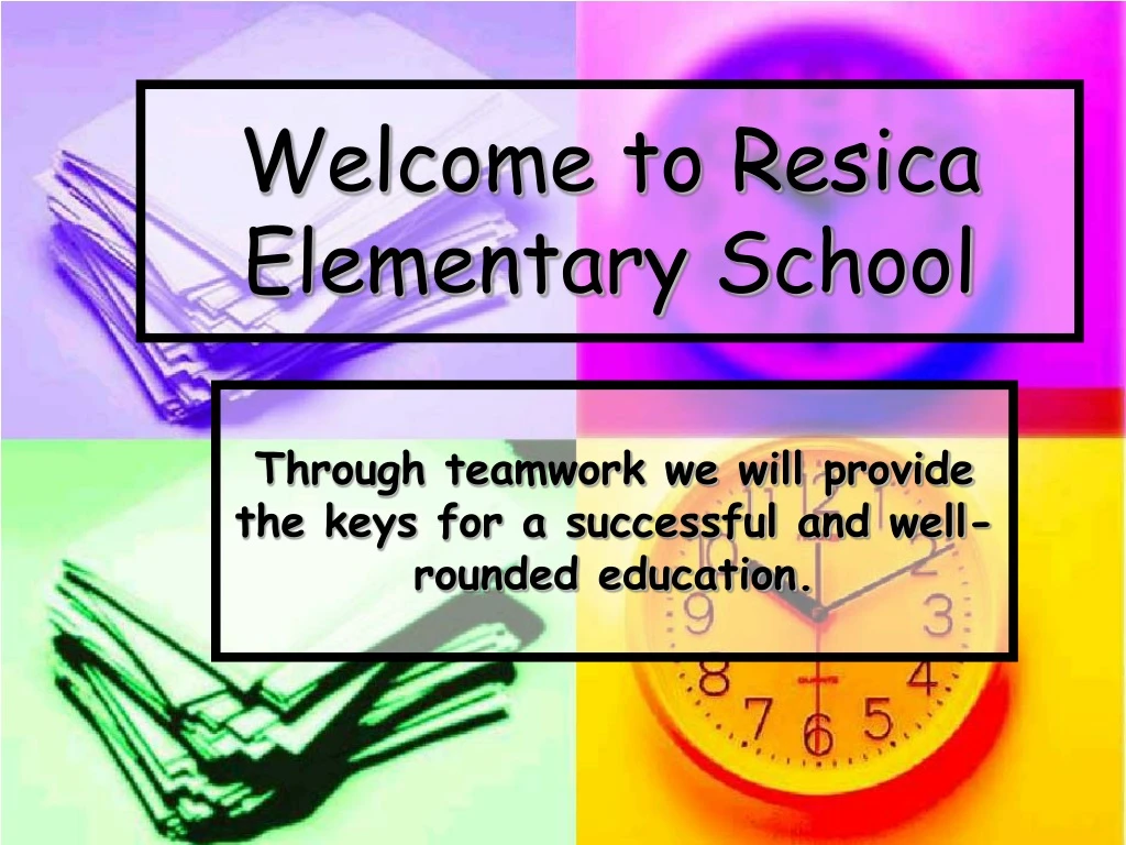 welcome to resica elementary school