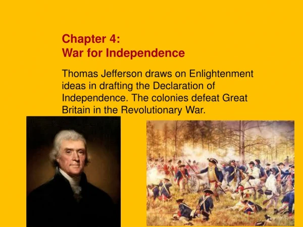 Chapter 4: War for Independence