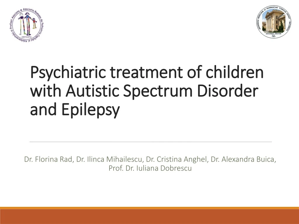 psychiatric treatment of children with autistic