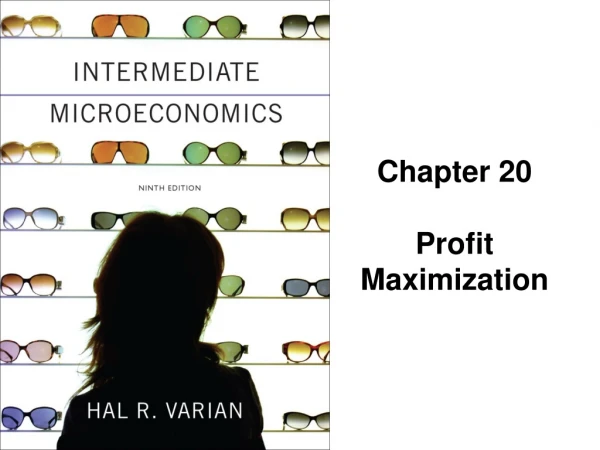Chapter 20 Profit Maximization