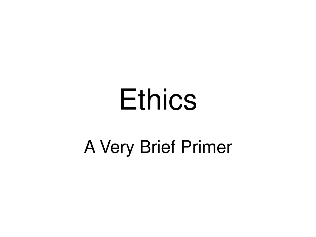 ethics