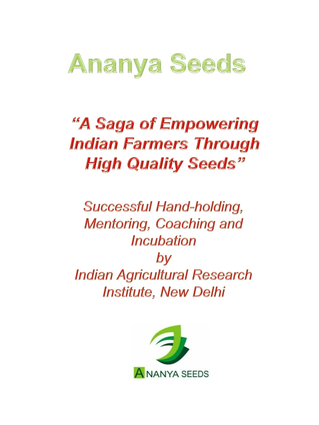 ananya seeds