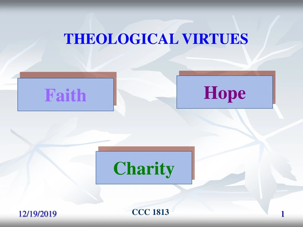 theological virtues