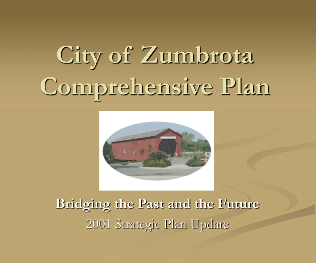 city of zumbrota comprehensive plan