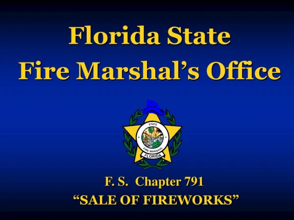 Florida State  Fire Marshal’s Office