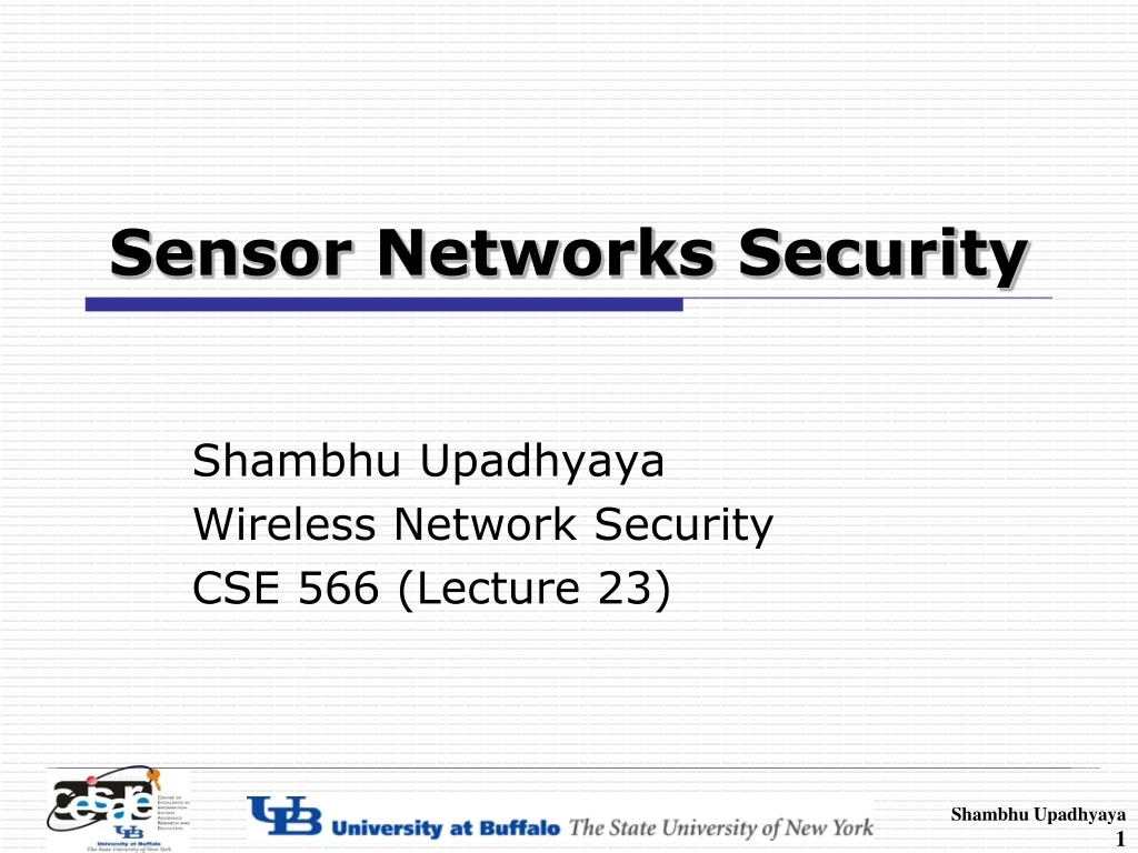 sensor networks security