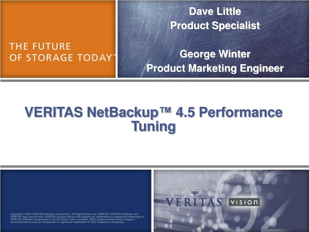 veritas netbackup 4 5 performance tuning