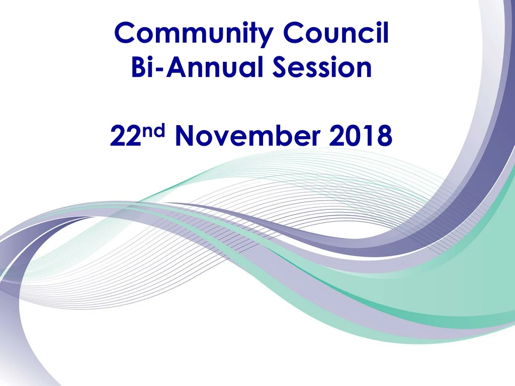 community council bi annual session