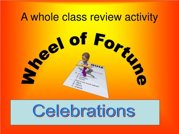 A whole class review activity