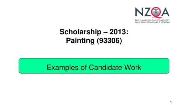 Scholarship – 2013: Painting (93306)