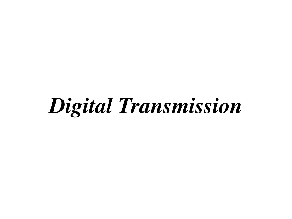 digital transmission