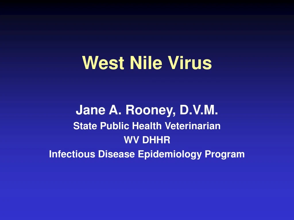 west nile virus