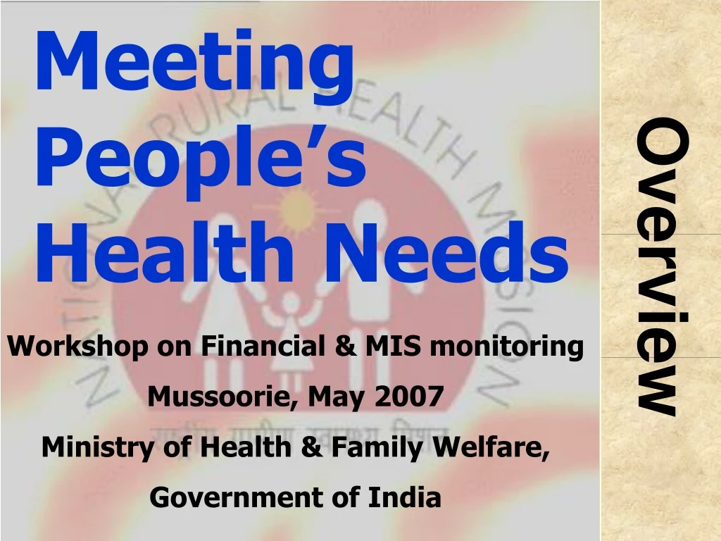 meeting people s health needs