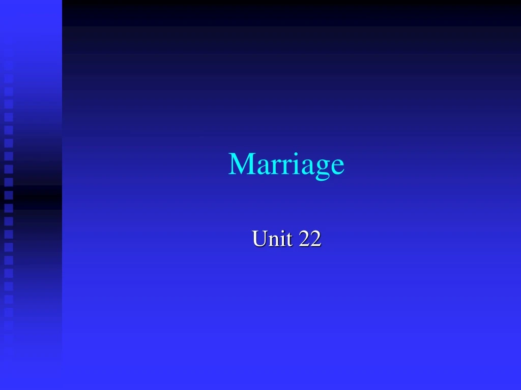 marriage