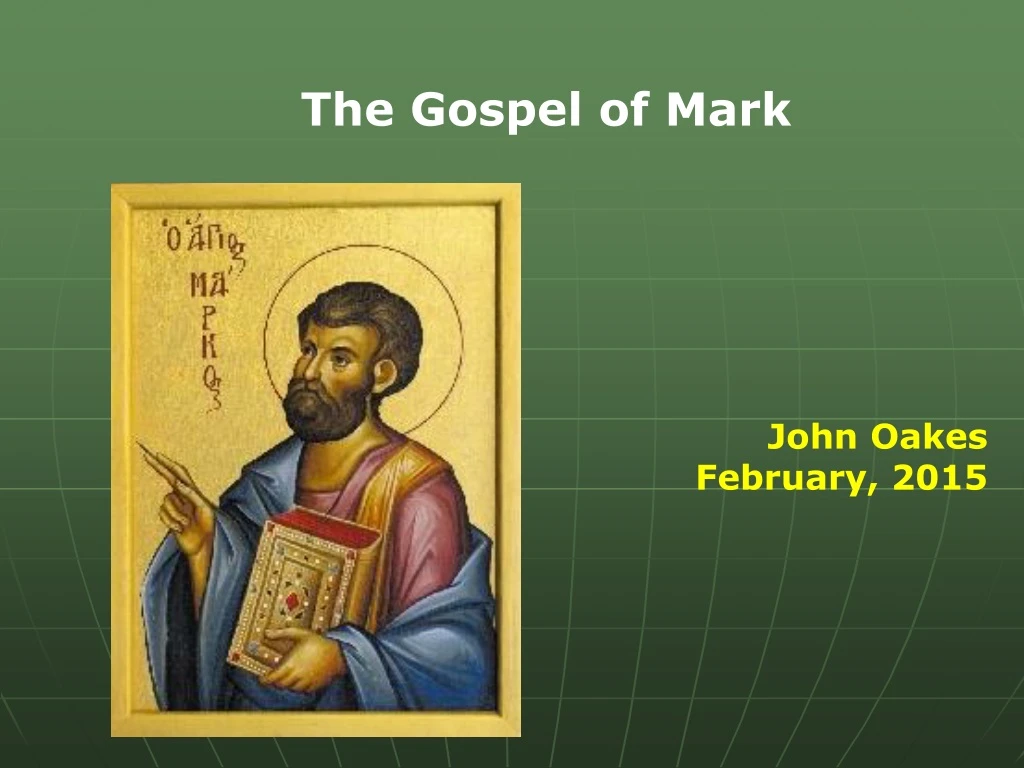 the gospel of mark