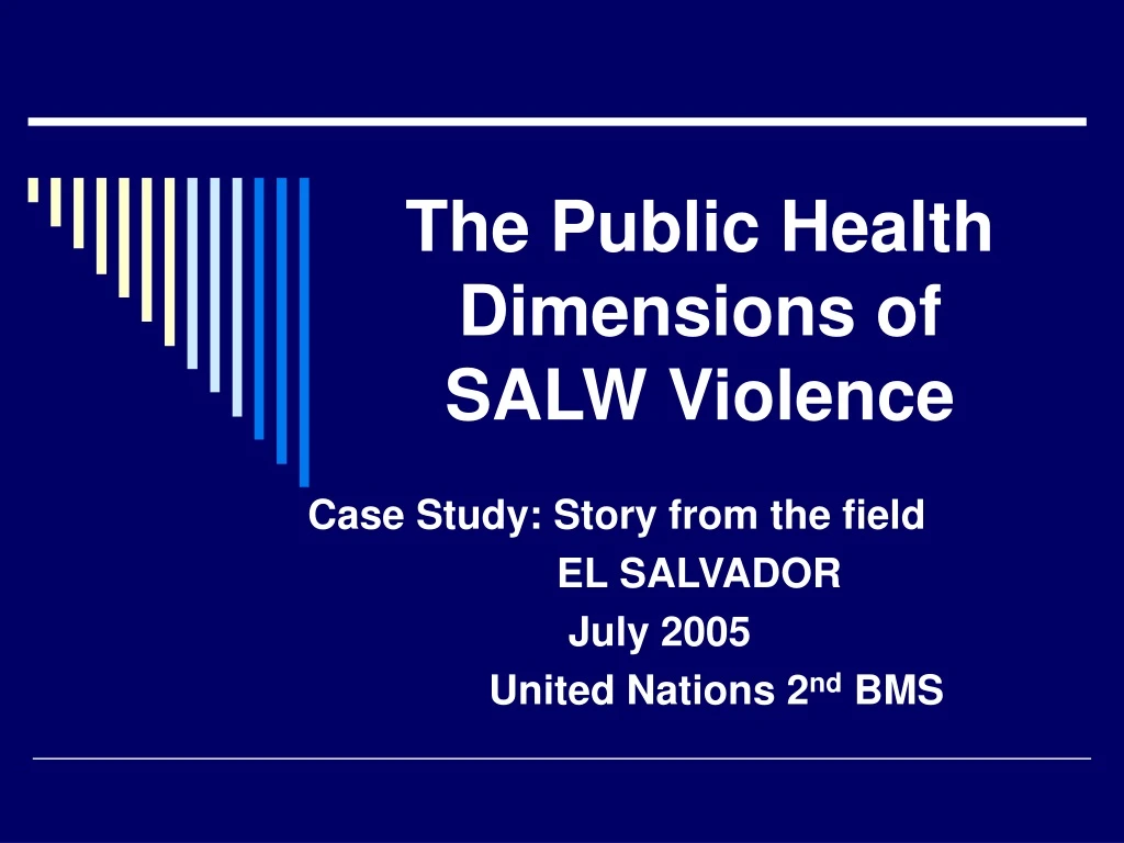 the public health dimensions of salw violence
