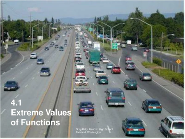 4.1 Extreme Values of Functions