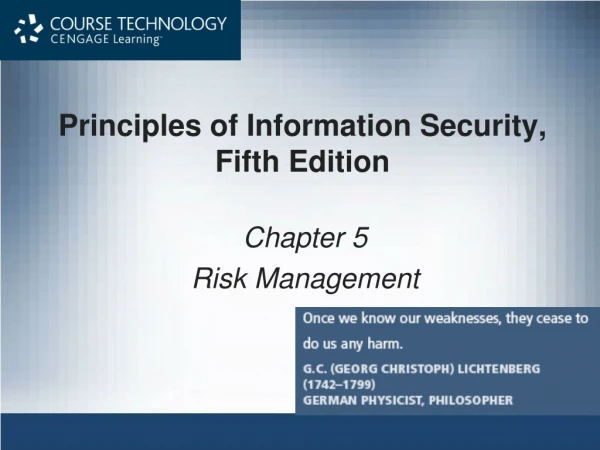 Principles of Information Security,  Fifth Edition