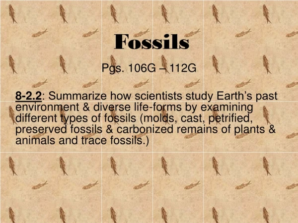 Fossils