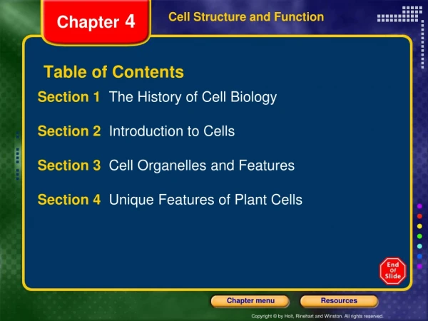 Table of Contents