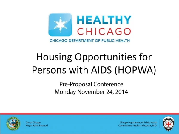 Pre-Proposal Conference Monday November 24, 2014