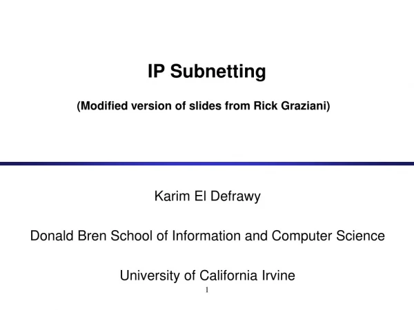 IP Subnetting