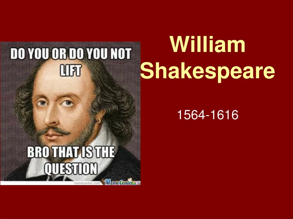 william shakespeare 1564 1616