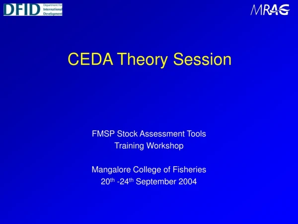 CEDA Theory Session