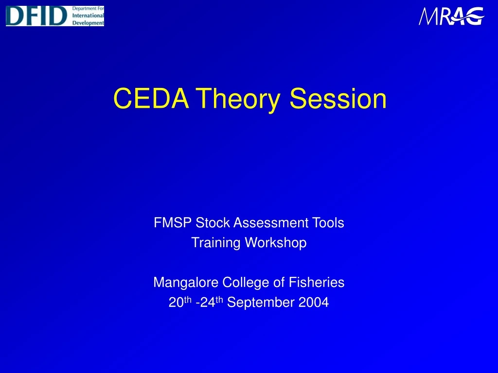 ceda theory session