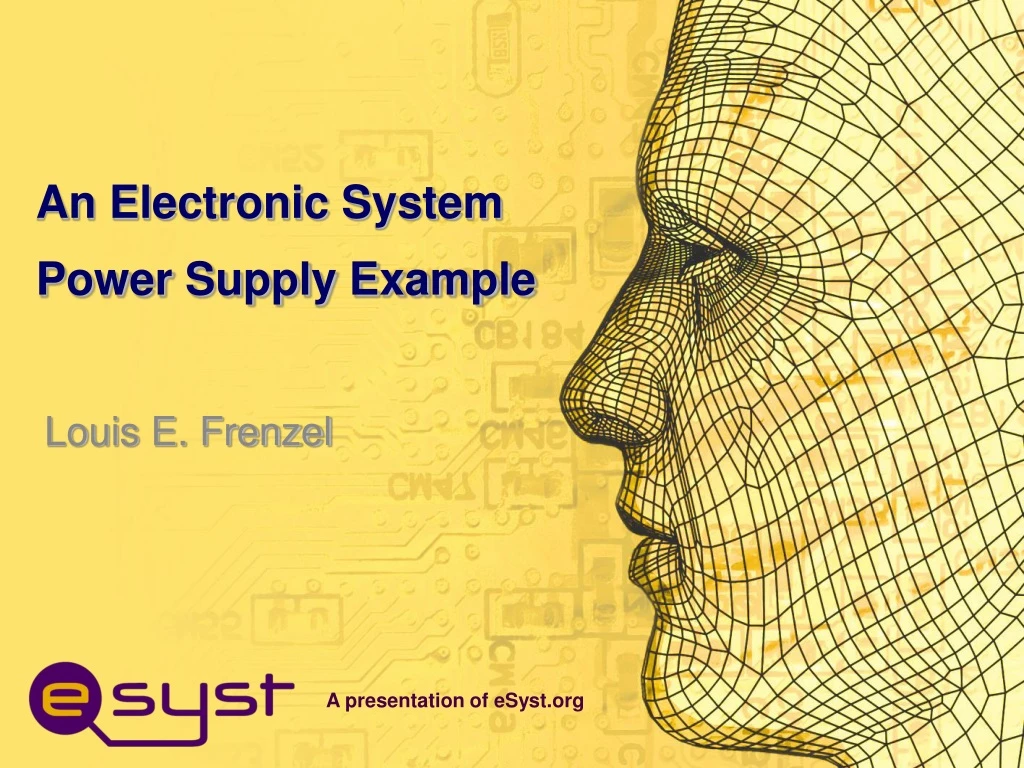 an electronic system power supply example