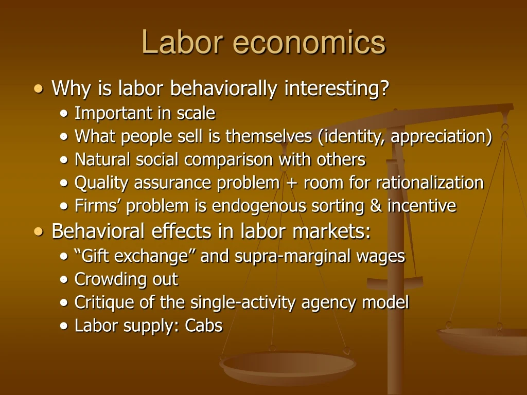 labor economics