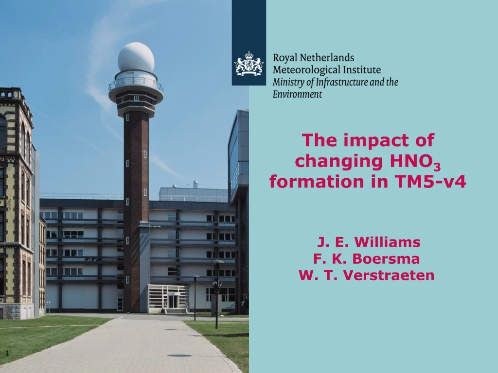 the impact of changing hno 3 formation in tm5 v4