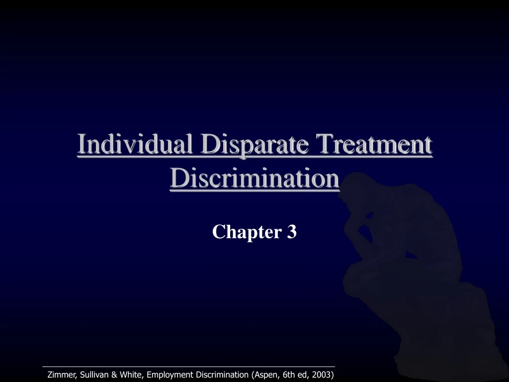 individual disparate treatment discrimination