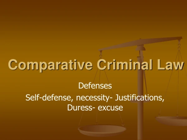 Comparative Criminal Law