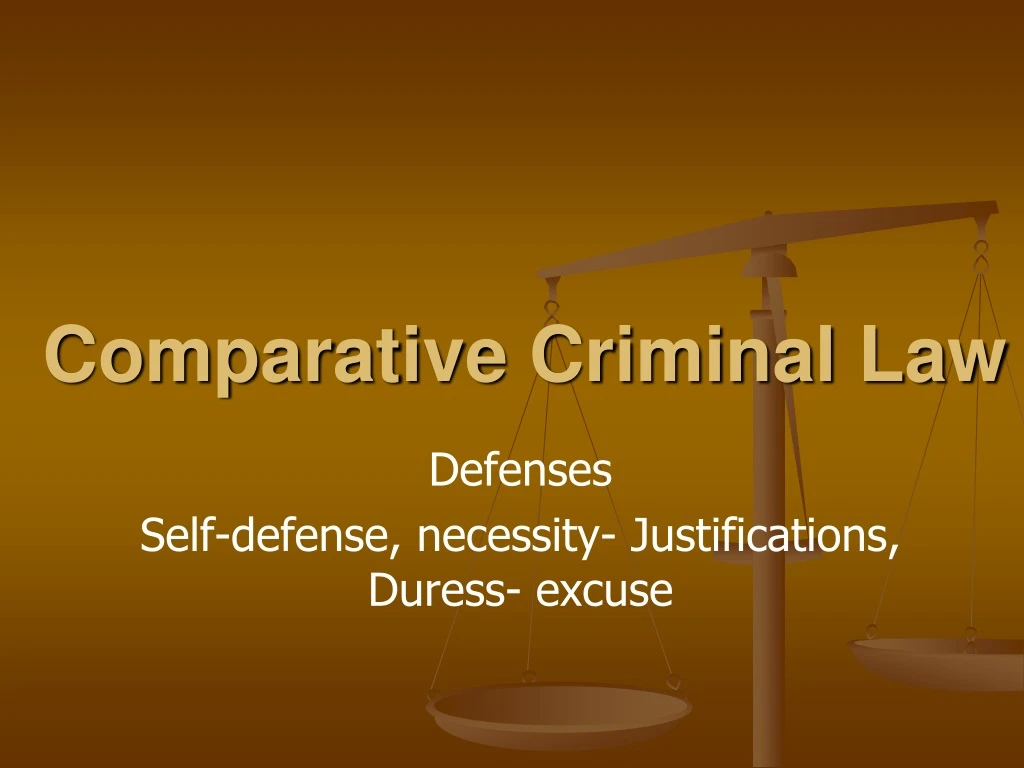 comparative criminal law