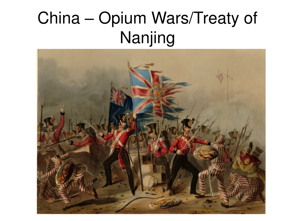 china opium wars treaty of nanjing